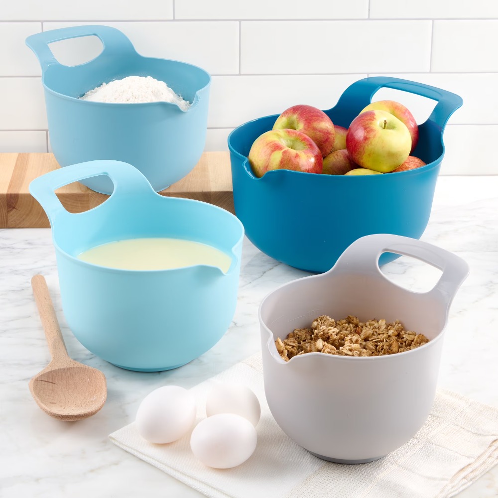 Kitchen Baking Cooking - Набор пластиковых мисок для смешивания (4