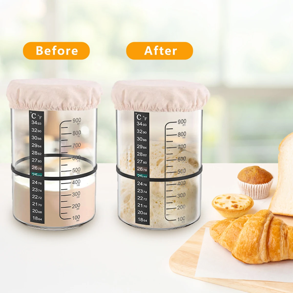 Набор для закваски из стекла,  – обзор и цена Kitchen Baking Soda