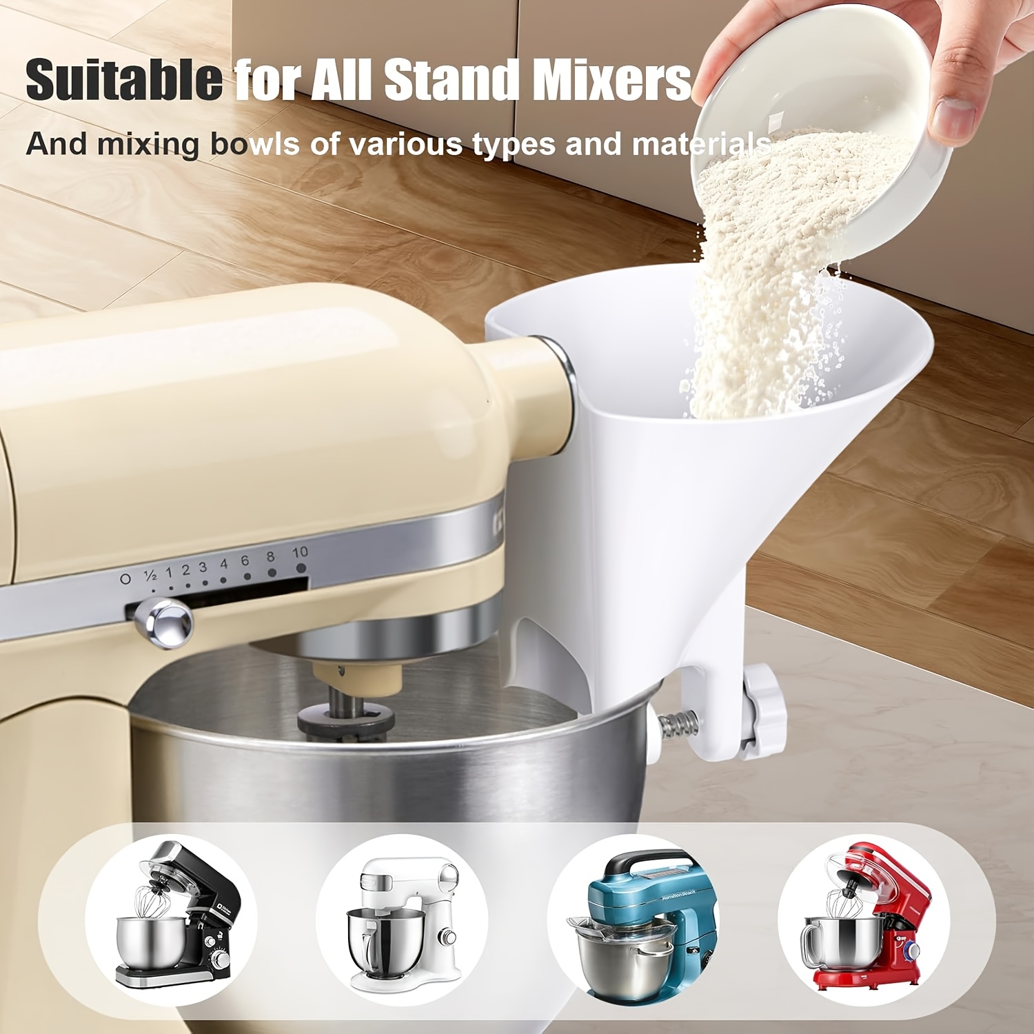 Широкая воронка для муки и тес – обзор и цена Kitchen Aid Baking Mixer