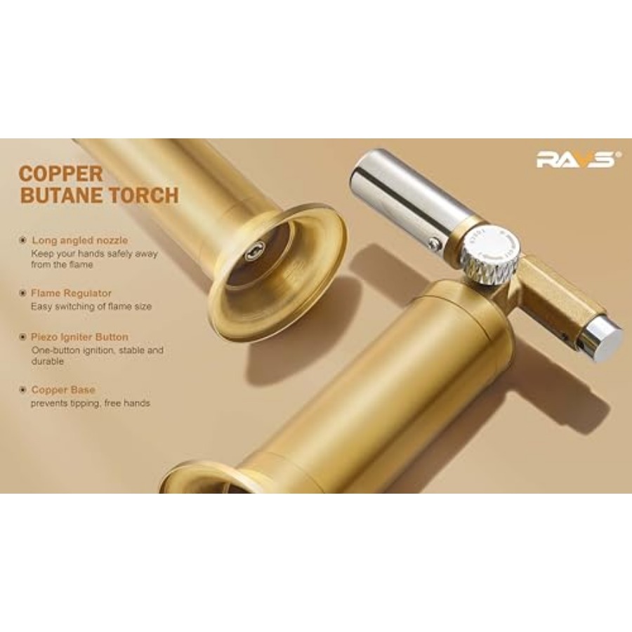 Медная бутановая горелка, мног – обзор и цена Kitchen Baking Torch
